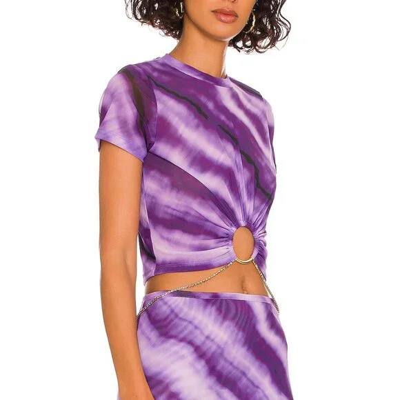 Cult Gaia x Bratz Set – Nevra Top & Meygan Skirt in Grape Dusty Dye NWT, Size XS